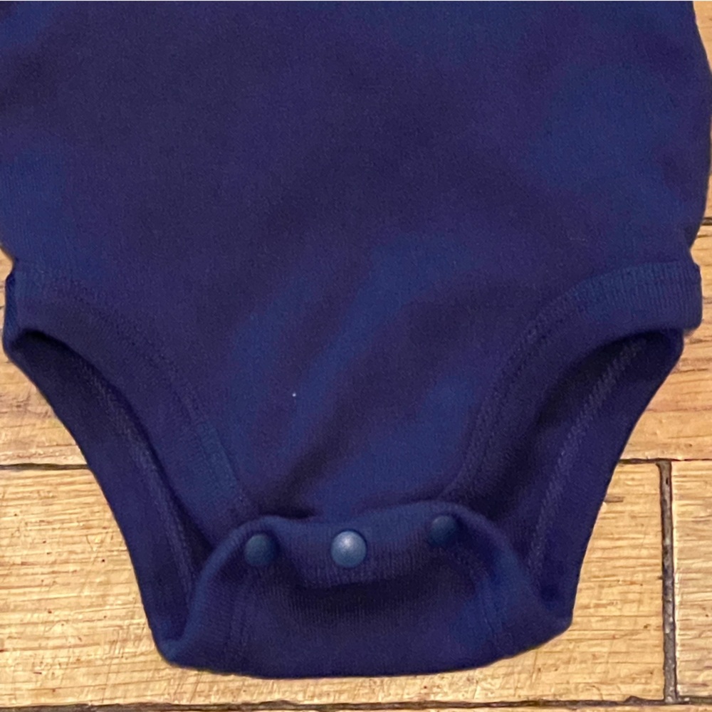 Navy Blue Nike Onesie, Size 0-6 Months - Picture 3 of 5